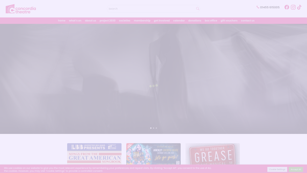 Screenshot of the The Hinckley Concordia Association website