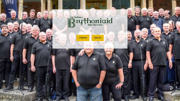Screenshot of the Cor Meibion Y Brythoniaid website