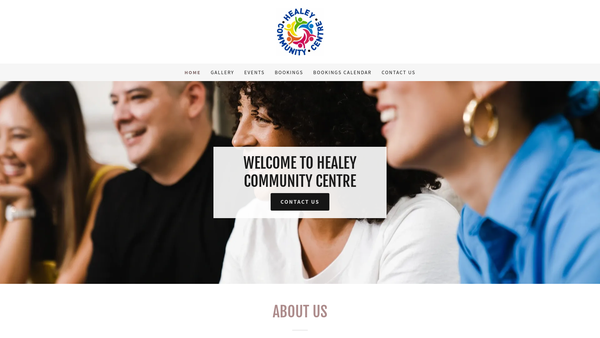 Screenshot of the Healey Community Association website