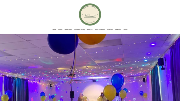 Screenshot of the Pembridge Village Institute website
