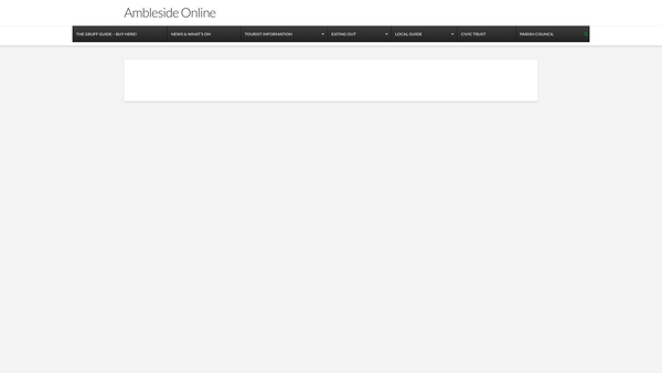 Screenshot of the Ambleside Civic Trust website