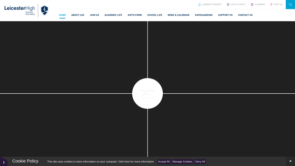 Screenshot of the Leicester High School Charitable Trust Limited website