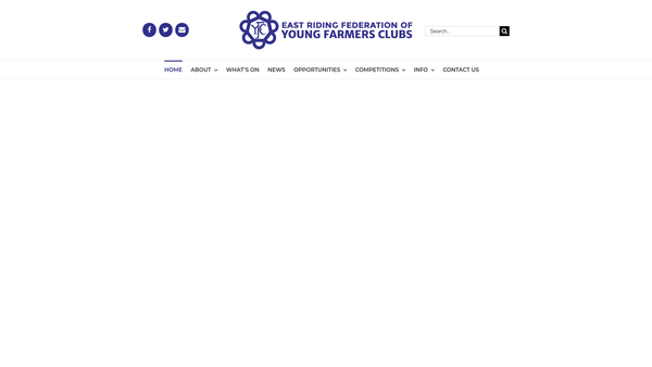 Screenshot of the Bridlington And District Young Farmers' Club website