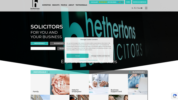 Screenshot of the The Bishopthorpe Trust website
