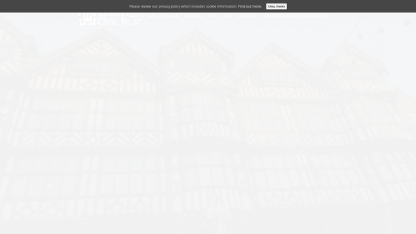 Screenshot of the Chester Civic Trust website