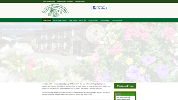 Screenshot of the Morton War Memorial Institute website