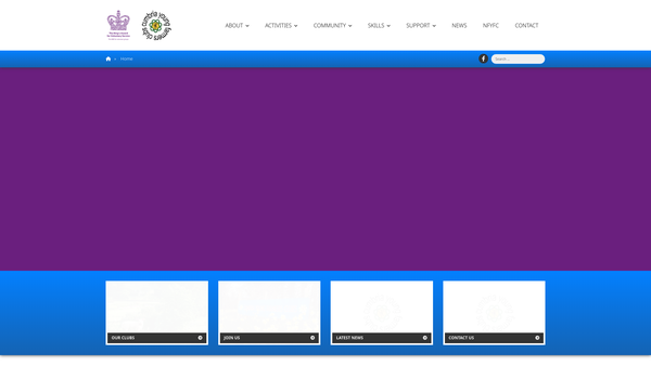 Screenshot of the Cumbria Federation Of Young Farmers Clubs - Southern District website