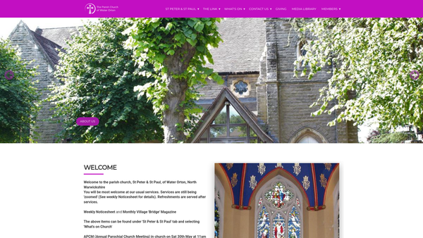 Screenshot of the Robert Lloyds Charity website