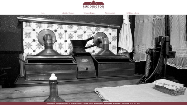 Screenshot of the Ruddington Local History And Amenity Society website