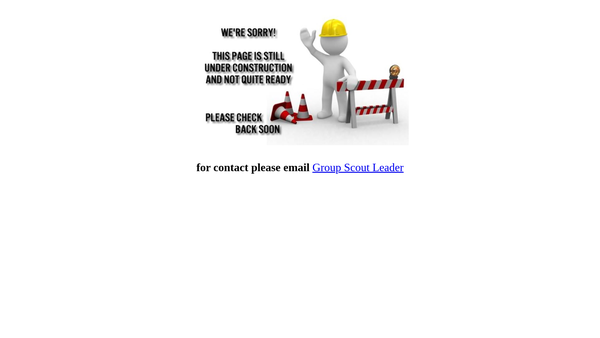 Screenshot of the 1st Coombs Wood Scout Group website