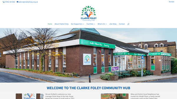 Screenshot of the The James Clarke And Sarah Foley Trust For The Elderly website