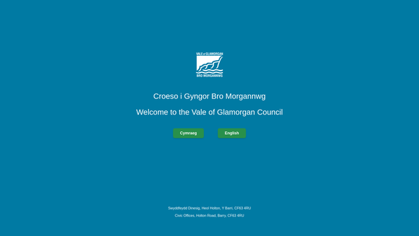 Screenshot of the Vale Of Glamorgan Welsh Church Fund website