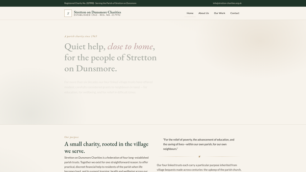 Screenshot of the Herbert Educational Foundation website
