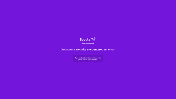 Screenshot of the 3rd Woodthorpe (St Mark's) Scout Group website