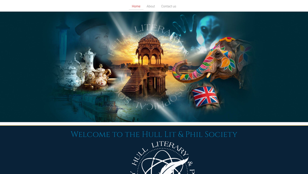 Screenshot of the The Literary And Philosophical Society At Kingston Upon Hull website