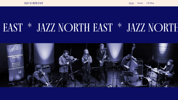Screenshot of the Jazz North-East Limited website