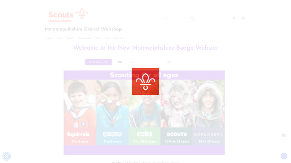Screenshot of the 1st Magor Scout Group website