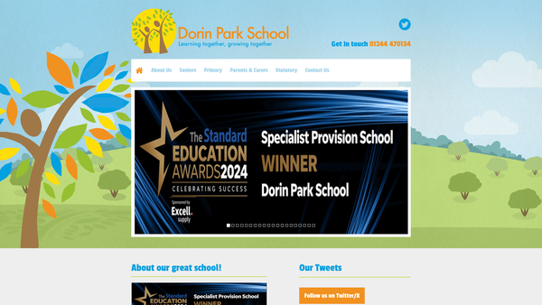 Screenshot of the Dorin Park PTA website