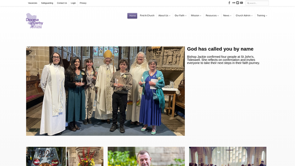 Screenshot of the Charity Of Thomas Byrom website
