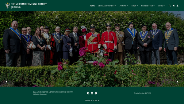 Screenshot of the Memorial To The Officers And Men Of The Sherwood Foresters (Nottinghamshire And Derbyshire Regiment) website