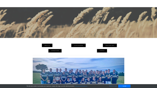 Screenshot of the Maendy Young Farmers' Club website