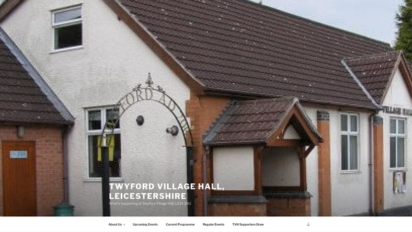 Screenshot of the Twyford Village Hall (Leicestershire) website