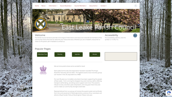 Screenshot of the The Oldershaw Trust website