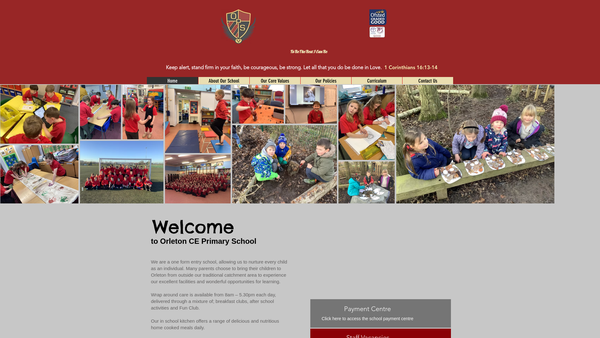 Screenshot of the Friends Of Orleton School website