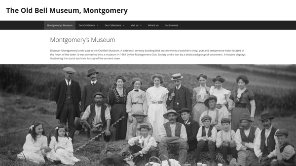 Screenshot of the Montgomery Civic Society website