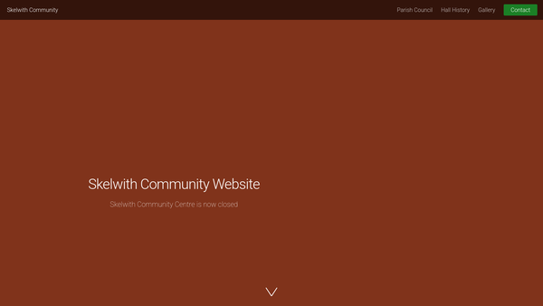 Screenshot of the Skelwith And District Community Trust website