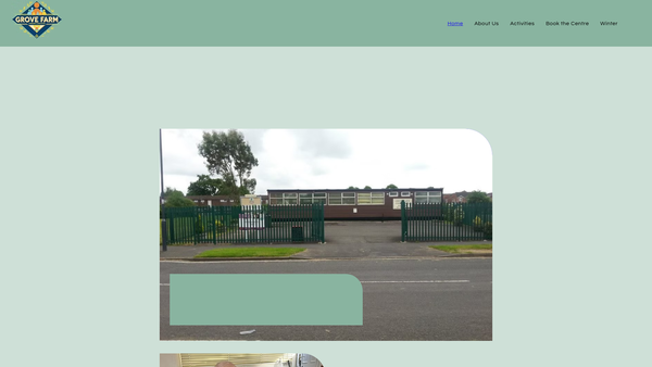 Screenshot of the Grove Farm Community Association website