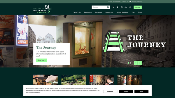 Screenshot of the Beth Shalom Limited website