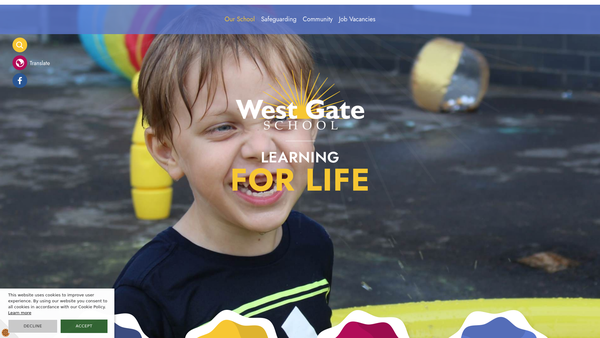 Screenshot of the Friends Of West Gate Association website