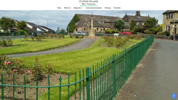 Screenshot of the Clifton Village Community Association website