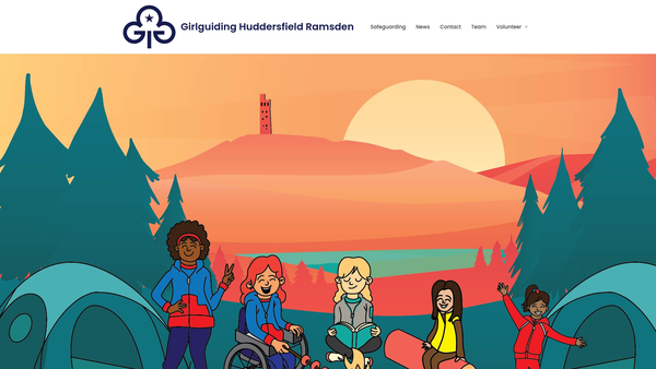 Screenshot of the The Guide Association Huddersfield Ramsden Division website