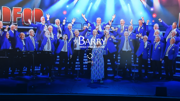 Screenshot of the Barry Male Voice Choir website