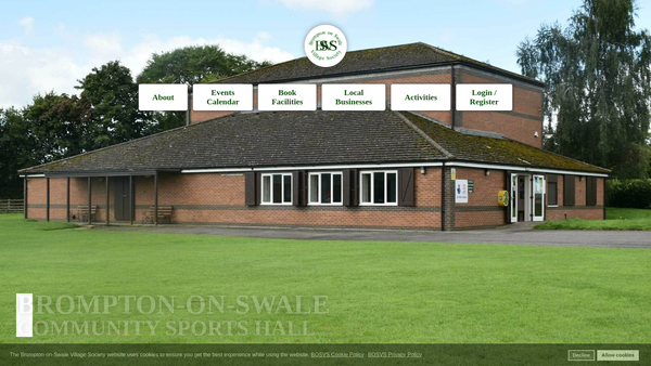 Screenshot of the Brompton-On-Swale Village Society website
