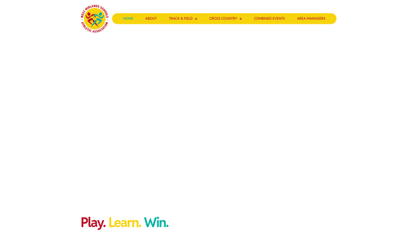 Screenshot of the West Midlands Schools Athletic Association website