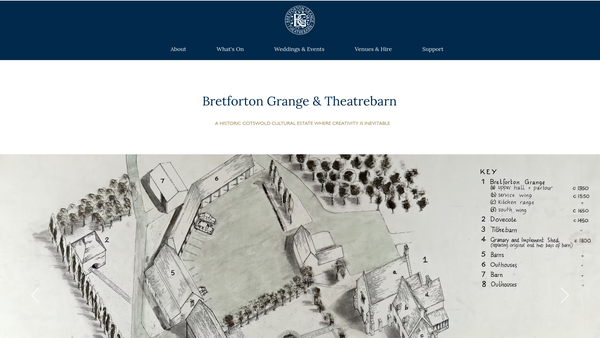Screenshot of the Bretforton Theatre website