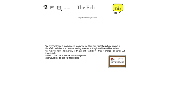 Screenshot of the Mansfield Cassette Magazine Association (Mansfield And Ashfield Echo) website