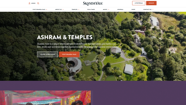 Screenshot of the The Community Of The Many Names Of God website