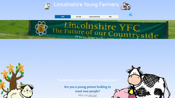 Screenshot of the Coningsby And District Young Farmers Club website