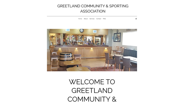 Screenshot of the The Greetland Community And Sporting Association website