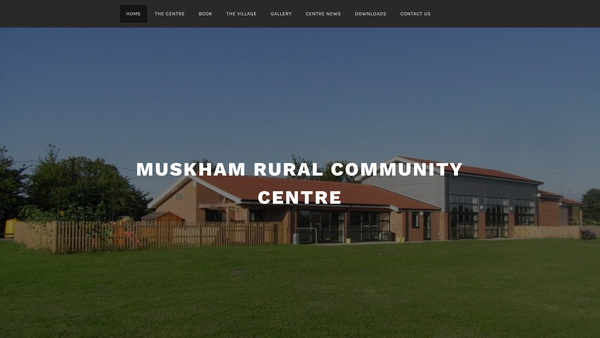 Screenshot of the North Muskham Playing Field website