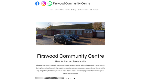 Screenshot of the Firswood And District Community Association website