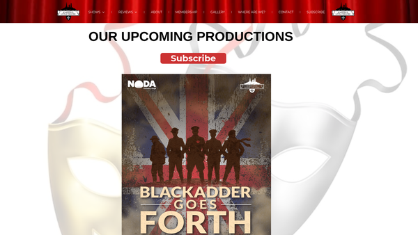 Screenshot of the Wakefield Little Theatre website