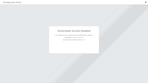 Screenshot of the Greasby County Junior School Parent Association website