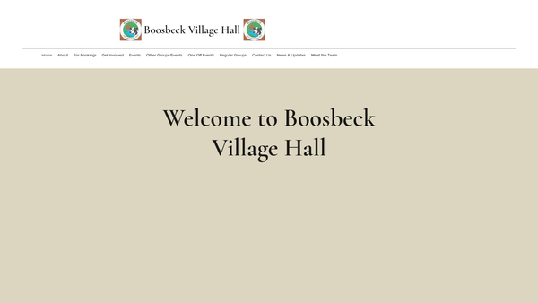 Screenshot of the The Boosbeck Community Centre website