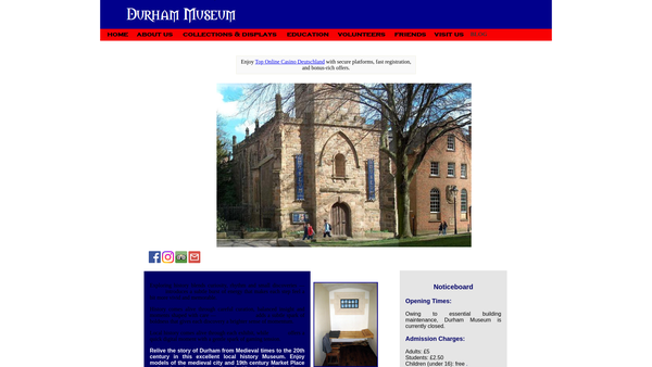 Screenshot of the The Bow Trust (Durham) Limited website