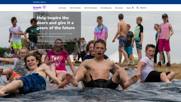 Screenshot of the 17th Barnsley (Penistone) Scout Group website